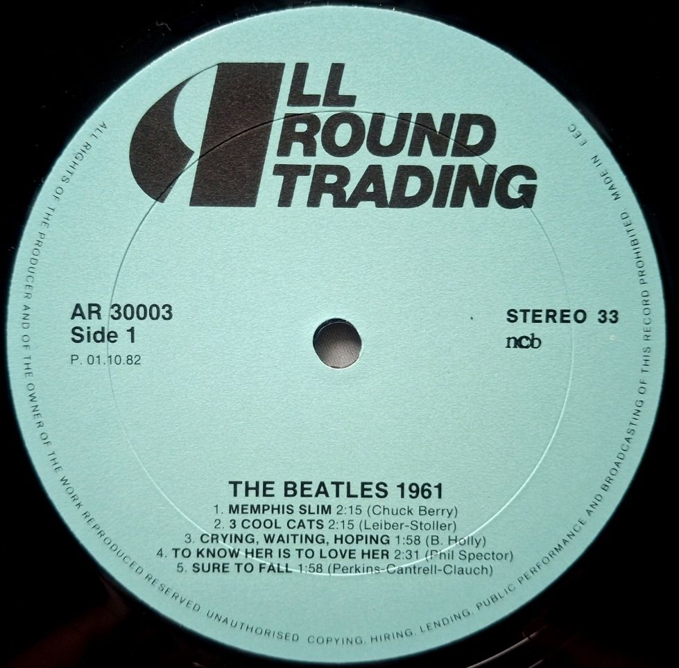 The Beatles - Silver Beatles - 1961.  (LP). 12. Vinyl. Пластинка. Denmark. - фото фото фото 2