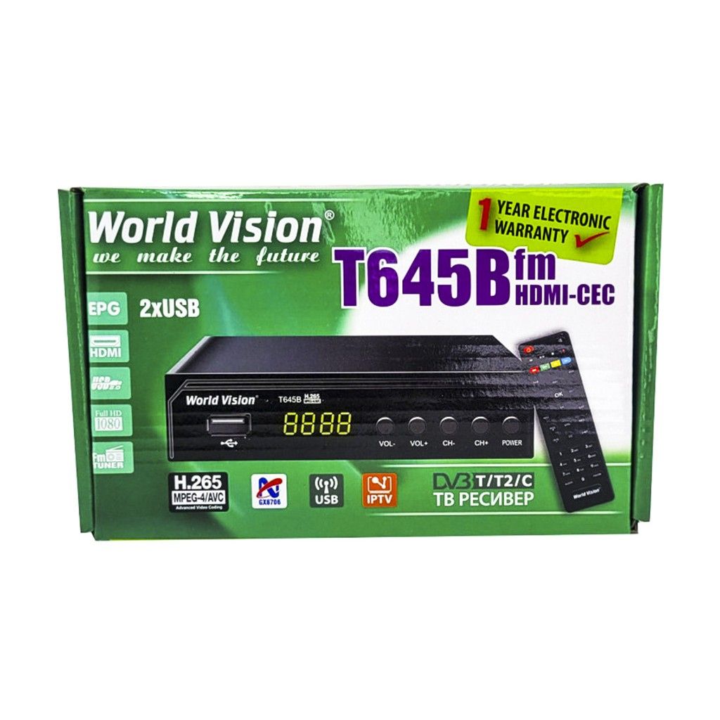 Тюнер т2 World Vision T645B FM - фото фото фото 3