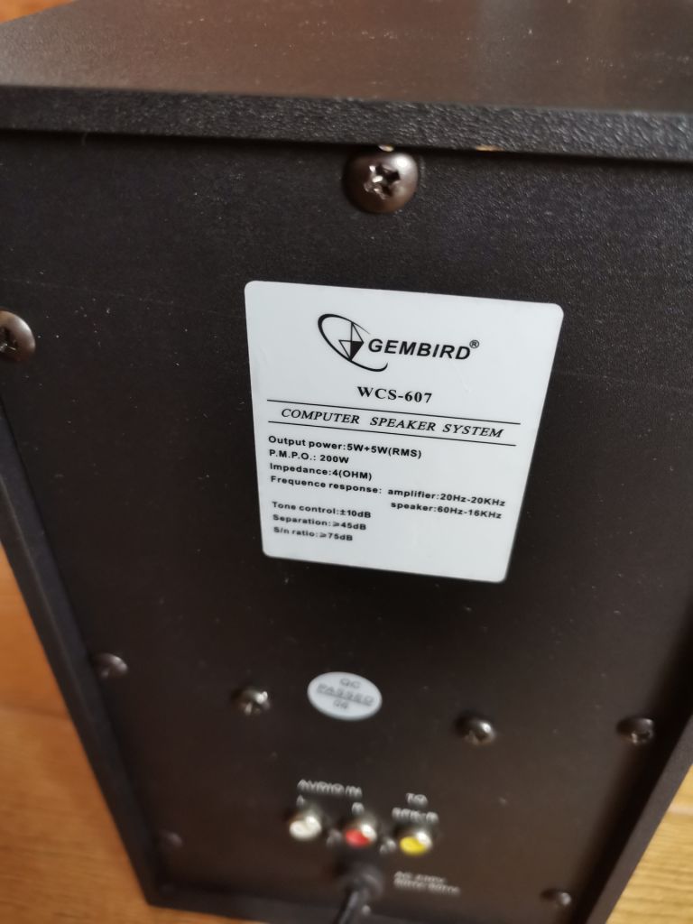 Колонки активные компьютерные акустика 2.0 акустическая система Gembird WCS-607 - фото фото фото 4