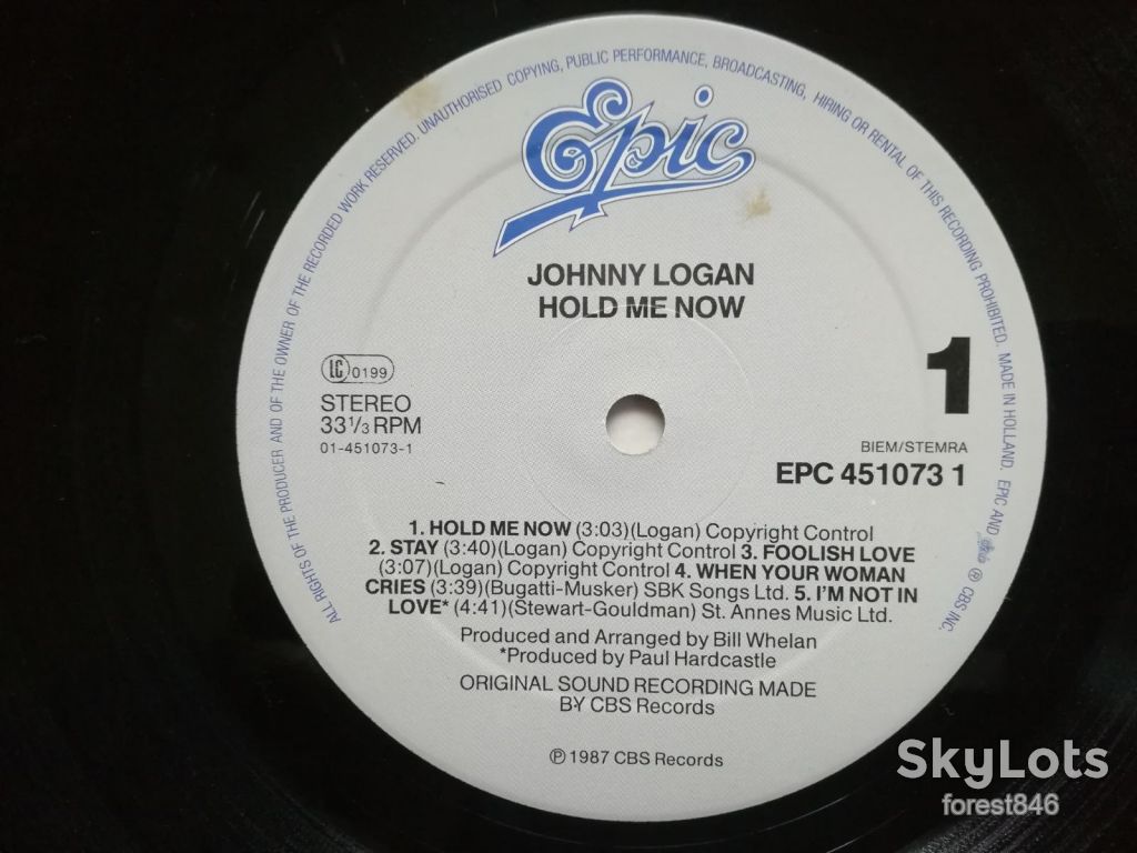 Johnny Logan-Hold me now-Ex., Голландия - фото фото фото 5