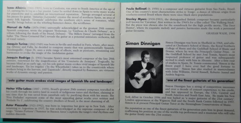 Simon Dinnigan "Favourite guitar works" Audio CD - фото фото фото 5