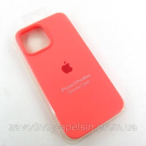IPhone 13 Pro Max Чехол силиконовый Silicone Case (коралловый) - фото фото фото 2