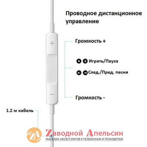 Гарнитура наушники iPhone lightning вакуумные (hoco) - фото фото фото 0