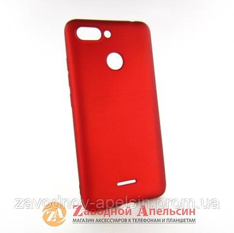 Xiaomi Redmi 6 6A защитный чехол Soft touch red - фото фото фото 0