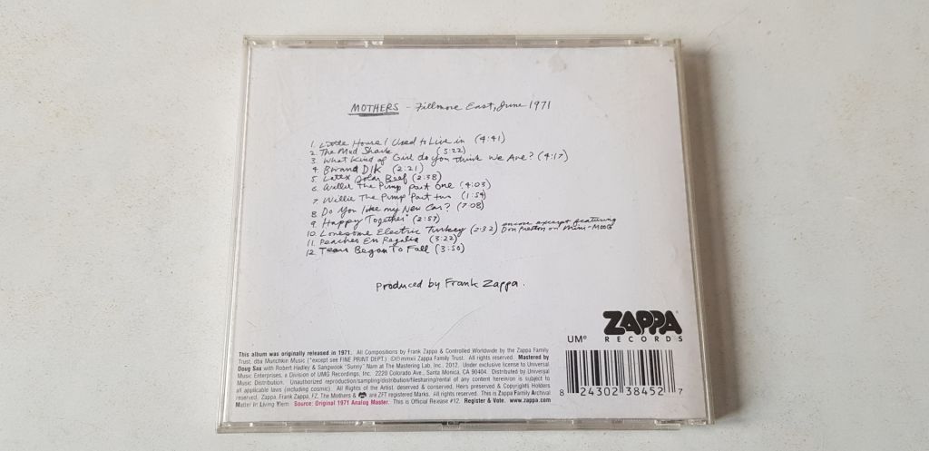 Frank Zappa  (The Mothers) Fillmore East- June 1971 - фото фото фото 1