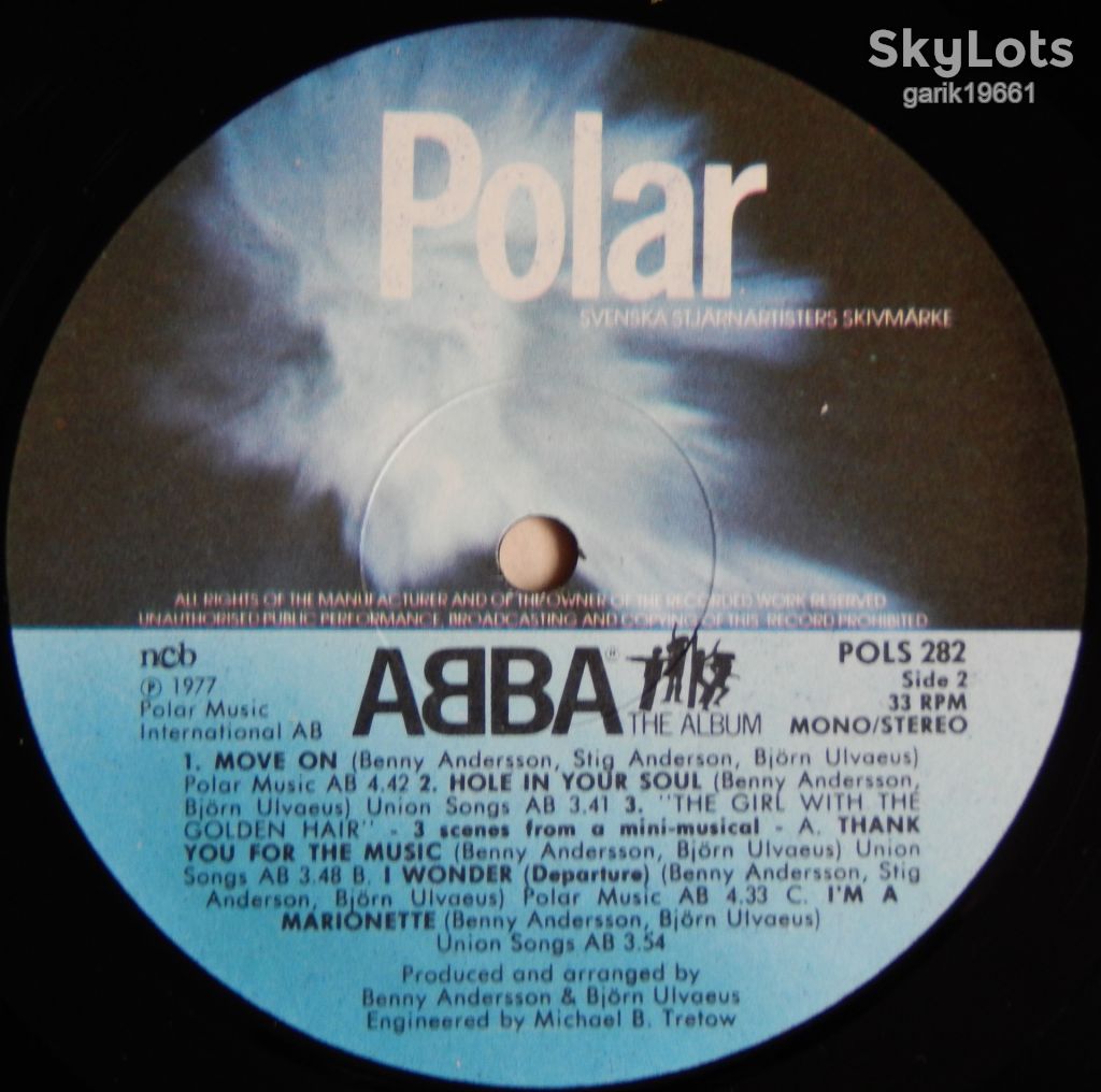 ABBA – The Album  (Polar – POLS 282, Sweden) insert NM-/EX+ - фото фото фото 4