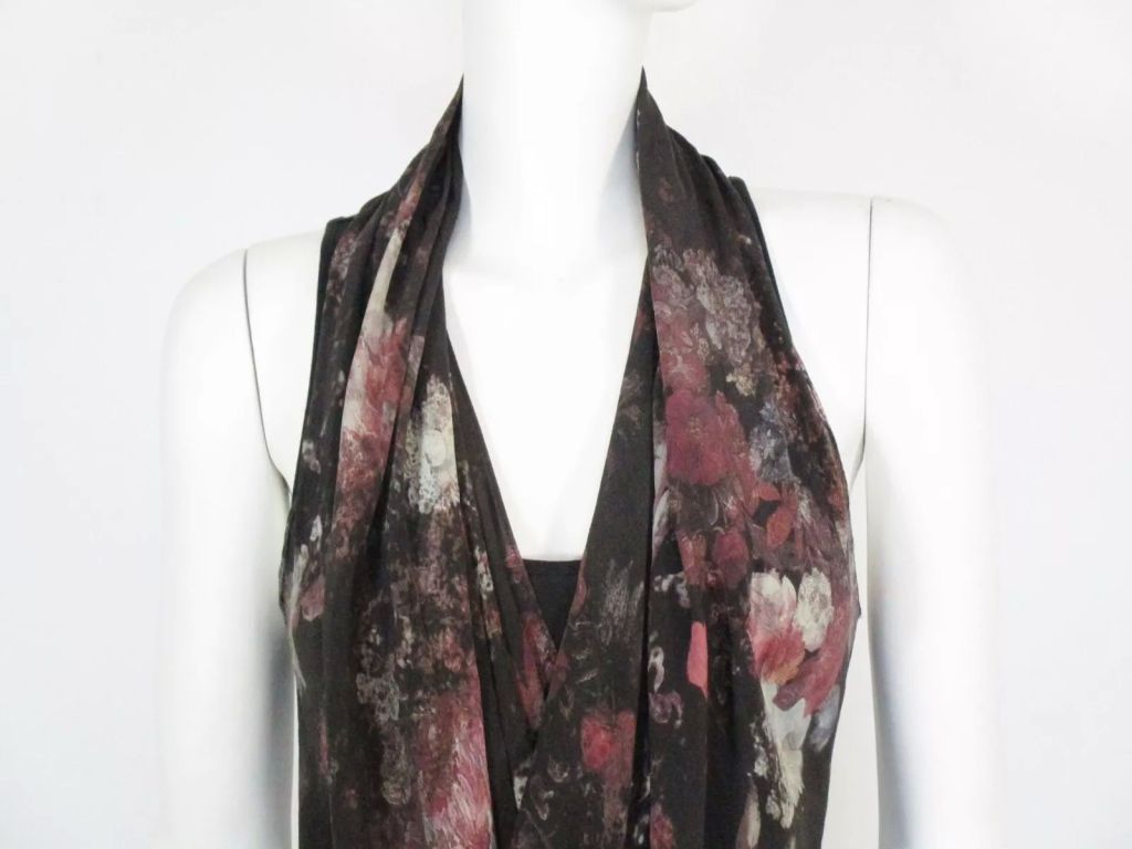 Топ шелк-лиоцелл Allsaints Irrochka night floral top 44р - фото фото фото 4