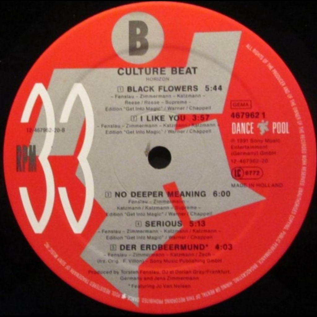 Culture Beat - Horizon - 1991.   (LP). 12. Vinyl. Пластинка. Holland. - фото фото фото 5