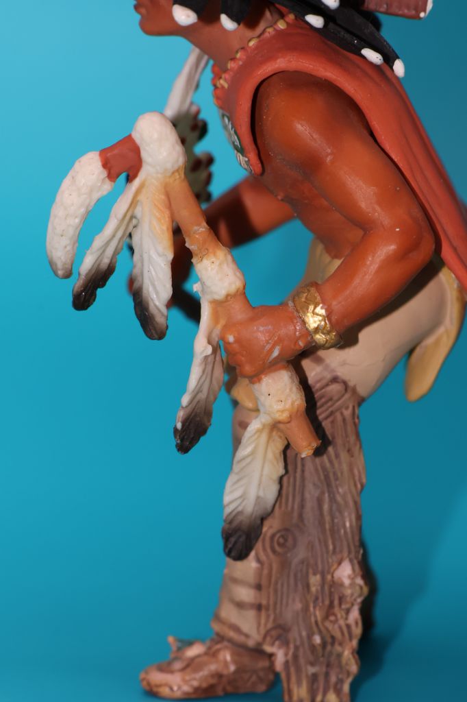 ШАМАН ІНДІАНЕЦЬ СІУ индеец SCHLEICH 90-100мм ФРГ уцінка - фото фото фото 1
