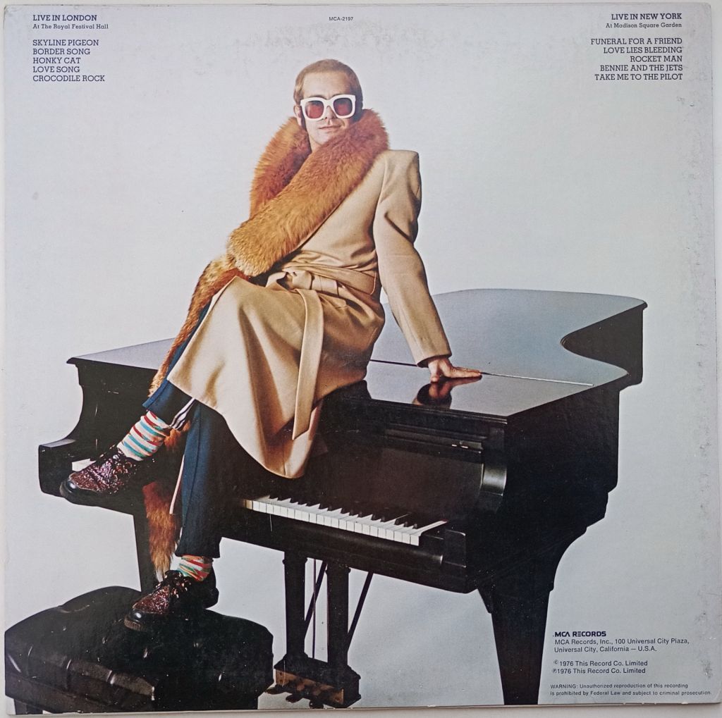 ELTON JOHN Here And There LP VG++/EX - фото фото фото 1