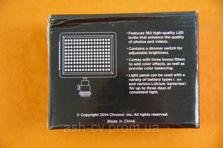 Накамерне світло Chromo CL 160 LED - фото фото фото 3