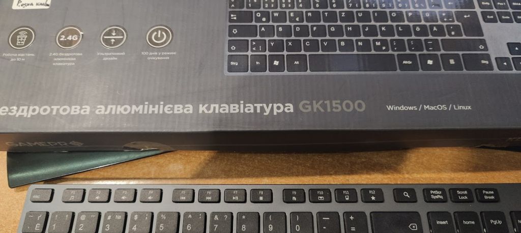Беспроводная клавиатура GamePro GK1500 № 23220608 - фото фото фото 2