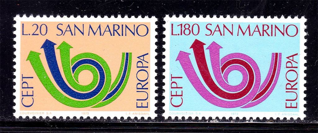 Сан Марино  1973  г  MNH - EUROPA CEPT - - фото фото фото 0