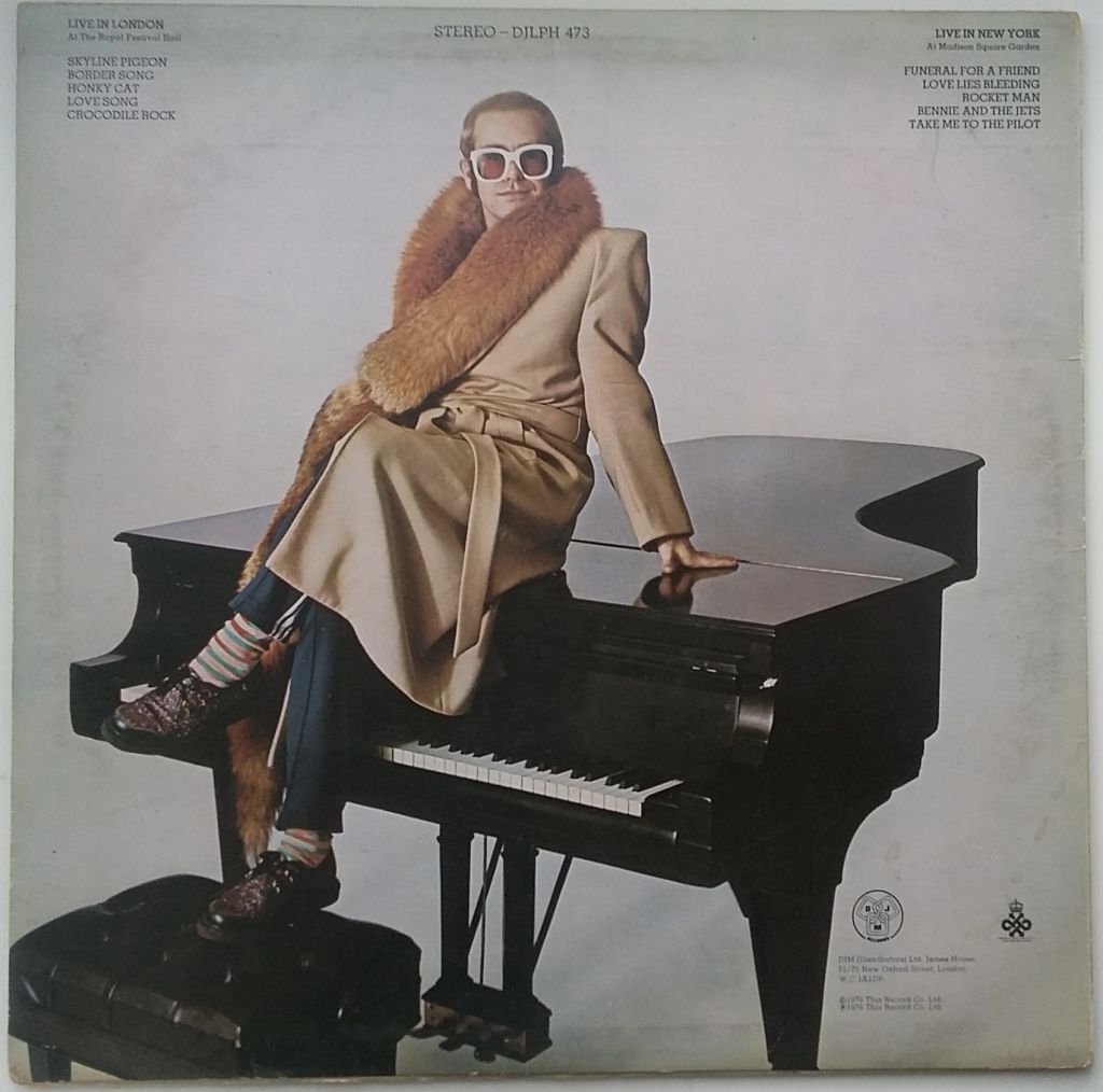 ELTON JOHN Here And There LP VG - фото фото фото 1