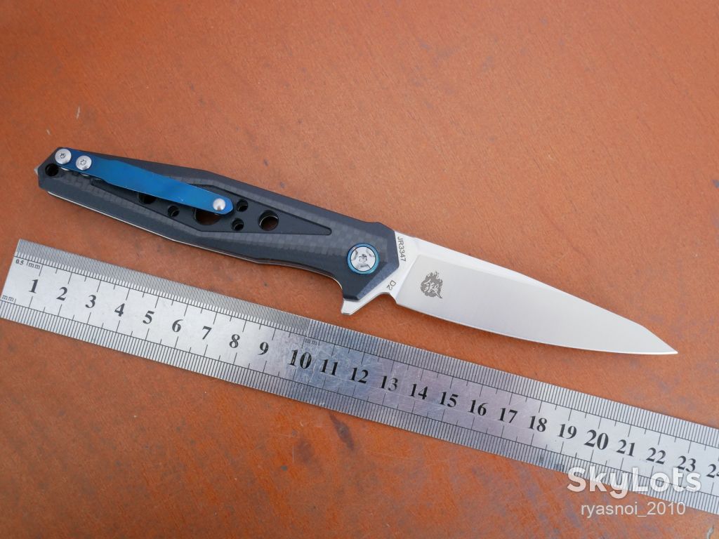 Jungle Edge JR3347-G10&amp;Carbon, D2 Satin, Slip joint, Tactical Outdoor, Yangjiang Explosion Models - фото фото фото 3