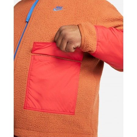 Куртка Nike Fleece Full-Zip Jacket Orange  (DD5021-246) - фото фото фото 3