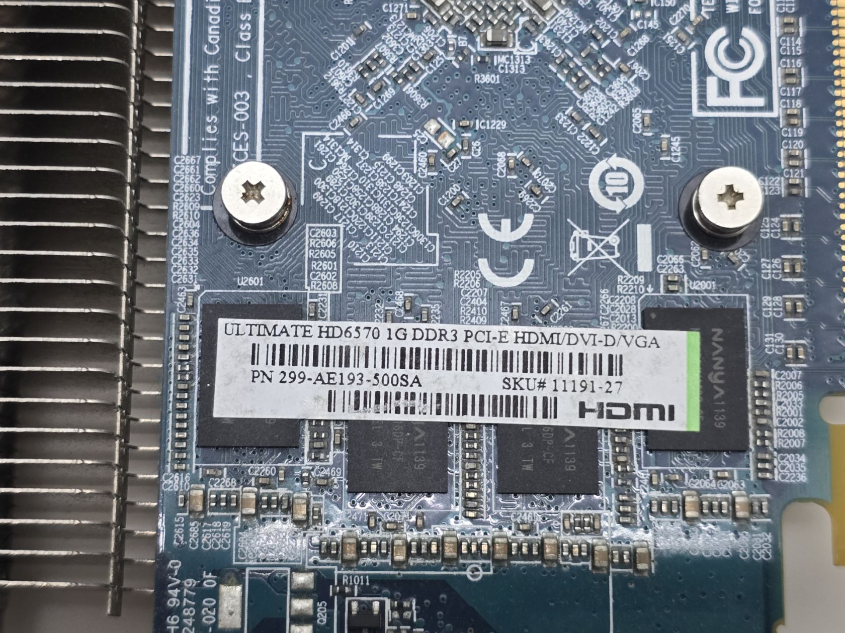 Відеокарта Sapphire Radeon HD 6570 1GB  (GDDR3,128 Bit,HDMI,PCI-Ex,Б/у) - фото фото фото 2