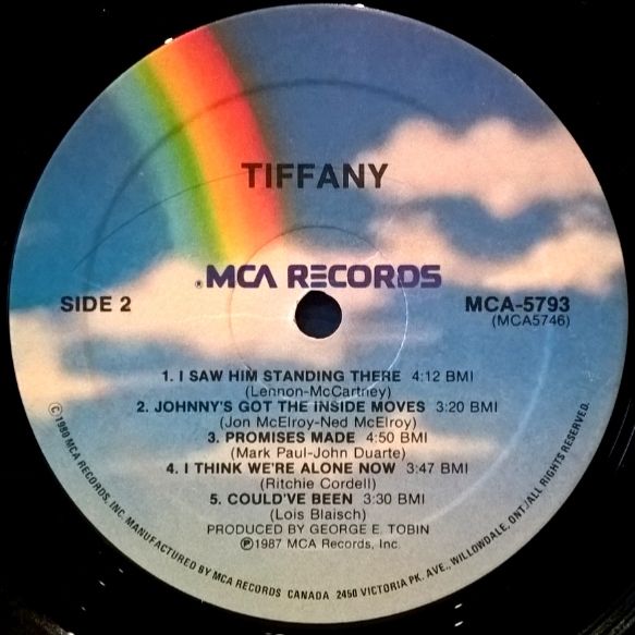Tiffany - Tiffany - 1987.   (LP). 12. Vinyl. Пластинка. Canada. - фото фото фото 3