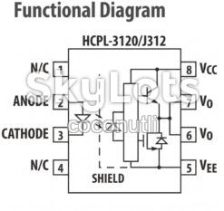 HCPL-3120 оптодрайвер IGBT MOSFET драйвер оптопара 2.5A DIP-8 - фото фото фото 2
