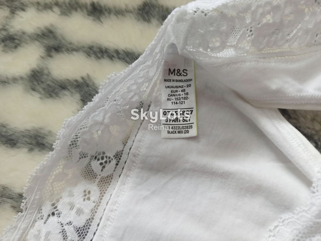 Бавовняні трусики з мереживом marks&amp;spencer - фото фото фото 3