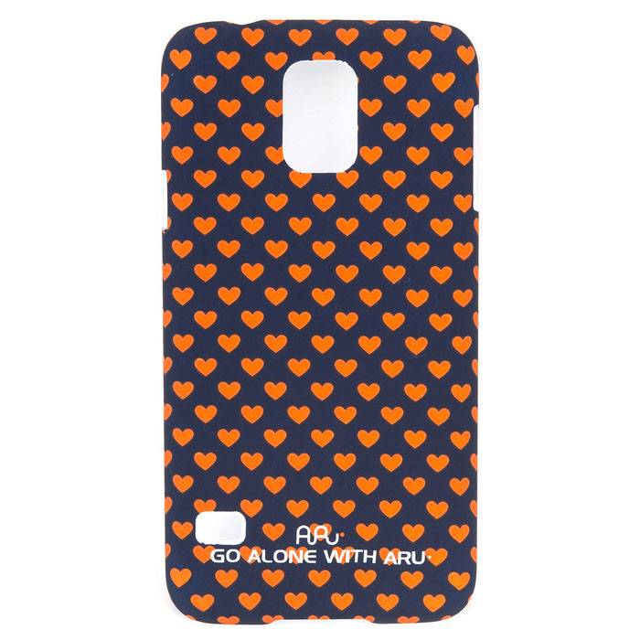 Чехол ARU для Samsung Galaxy S5 Hearts Dark Blue - фото фото фото 0