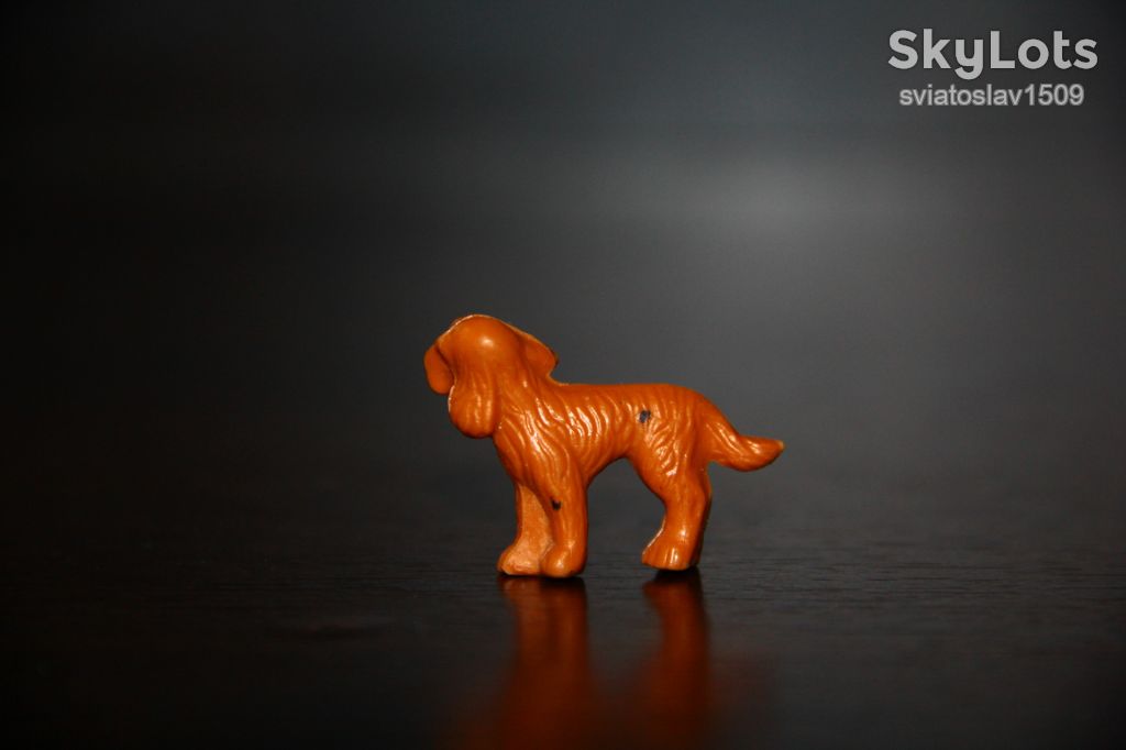 Собачка СПАНИЕЛЬ животные-микро Bullyland Schleich ??? РЕЗИНА!! ФРГ - фото фото фото 1