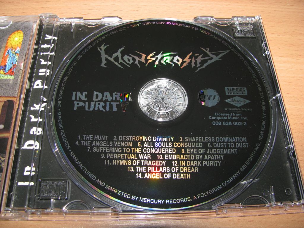 MONSTROSITY - In Dark Purity    (1999 Olympic 1st press,USA) - фото фото фото 2