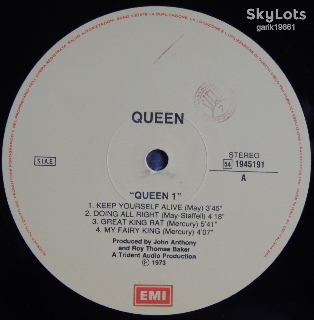 Queen – Queen  (EMI – 54 1945191, Italy) EX+/NM- - фото фото фото 2