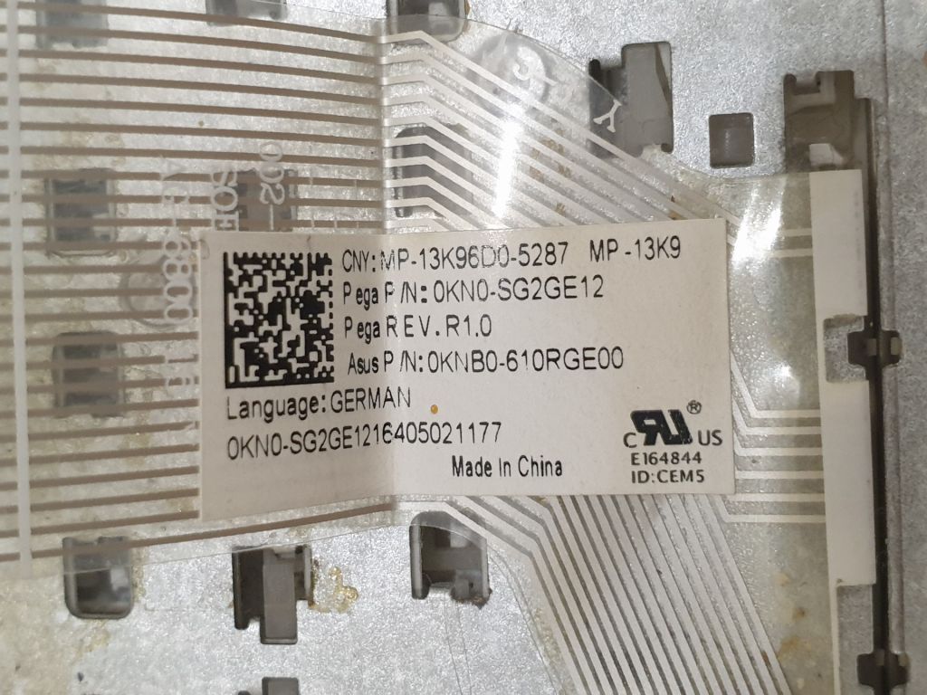 Клавіатура для ноутбука ASUS F556 / 756 / Біла - фото фото фото 1