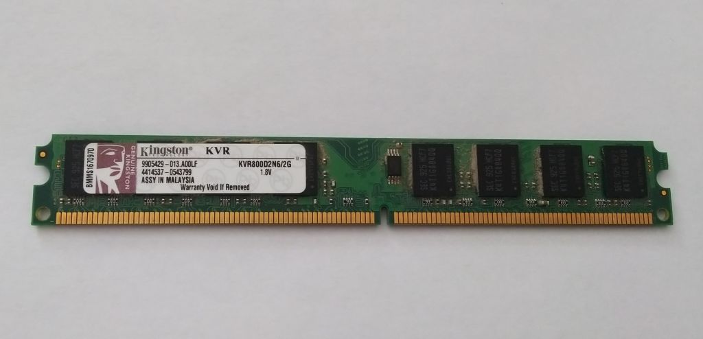 Kingston DDR2 2Gb  PC6400          ( 800MHz ) KVR800D2N6/2G - фото фото фото 0