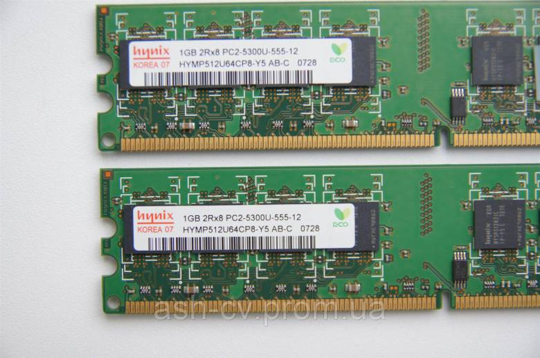 Оперативна пам&amp;#039;ять, Hynix, DDR2, 1Gb, HYMP512U64CP8-Y5 - фото фото фото 2