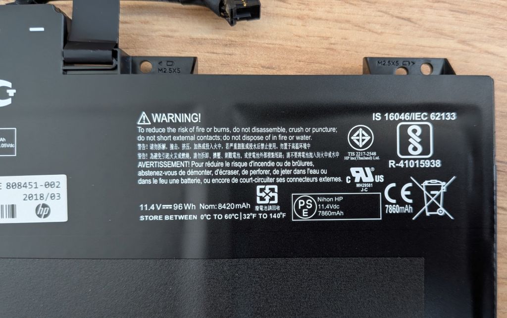 Оригінальна батарея для ноутбука HP ZBook 17 G3 AI06XL - фото фото фото 9