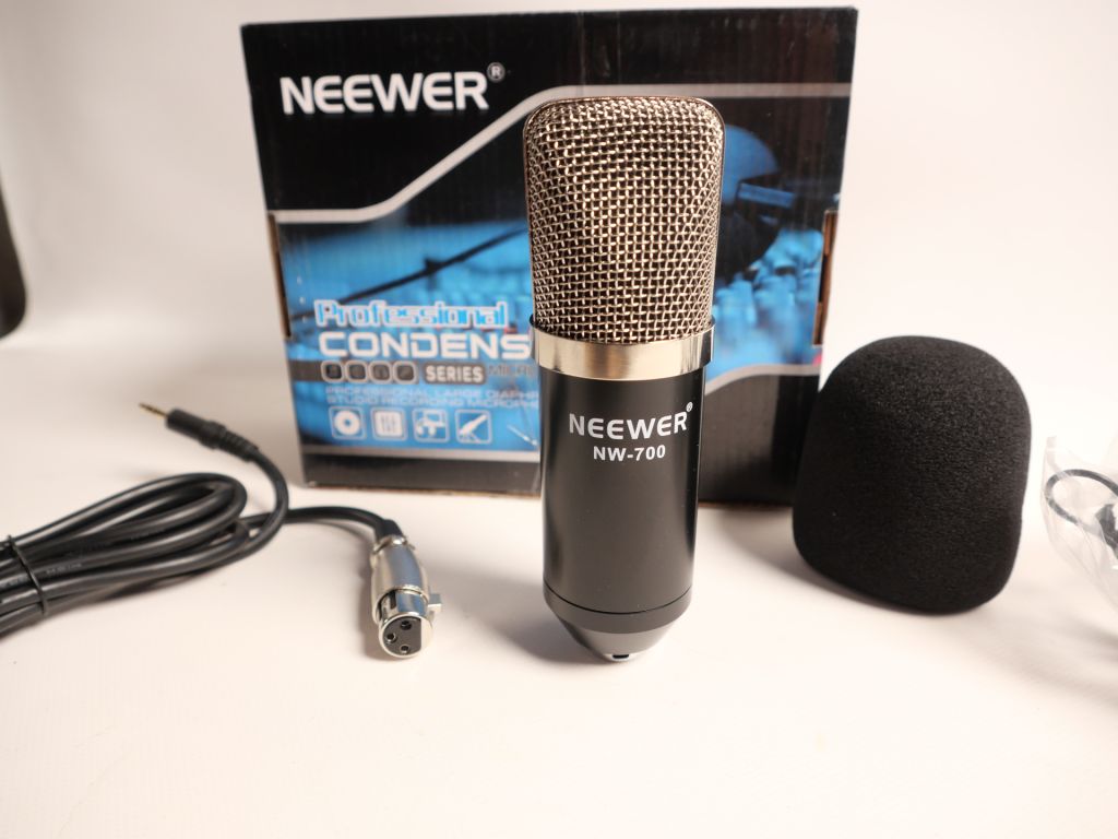Конденсаторний мікрофон Neewer NW-700+амортизаційне кріплення+кабель живлення+вітрозахисна піна - фото фото фото 3
