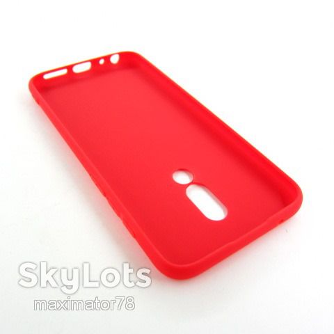 ЧЕХОЛ НАКЛАДКА SMtt Meizu 16 Soft Touch красный - фото фото фото 1