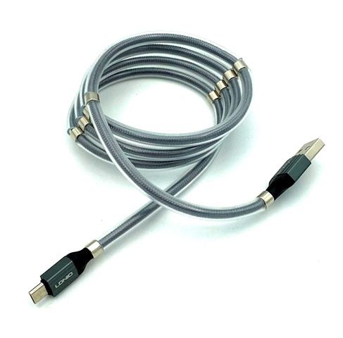 Дата кабель LDNIO LS-491 Micro USB Magnetic Gray - фото фото фото 0