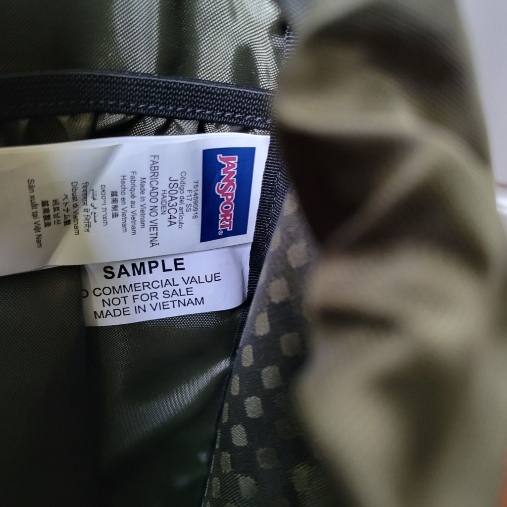 Новий оригінальний рюкзак JanSport Hiden Green Square Camo 24л. - фото фото фото 3