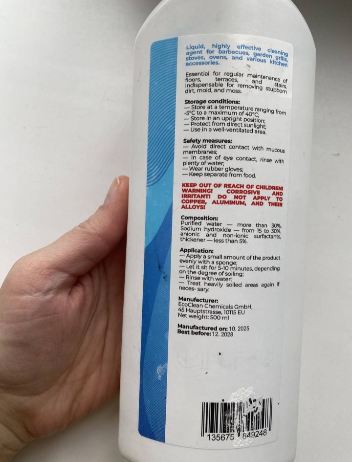 Ефективний засіб для очищення грилю, духовки від жиру Oven Cleaner 500 мл - фото фото фото 4