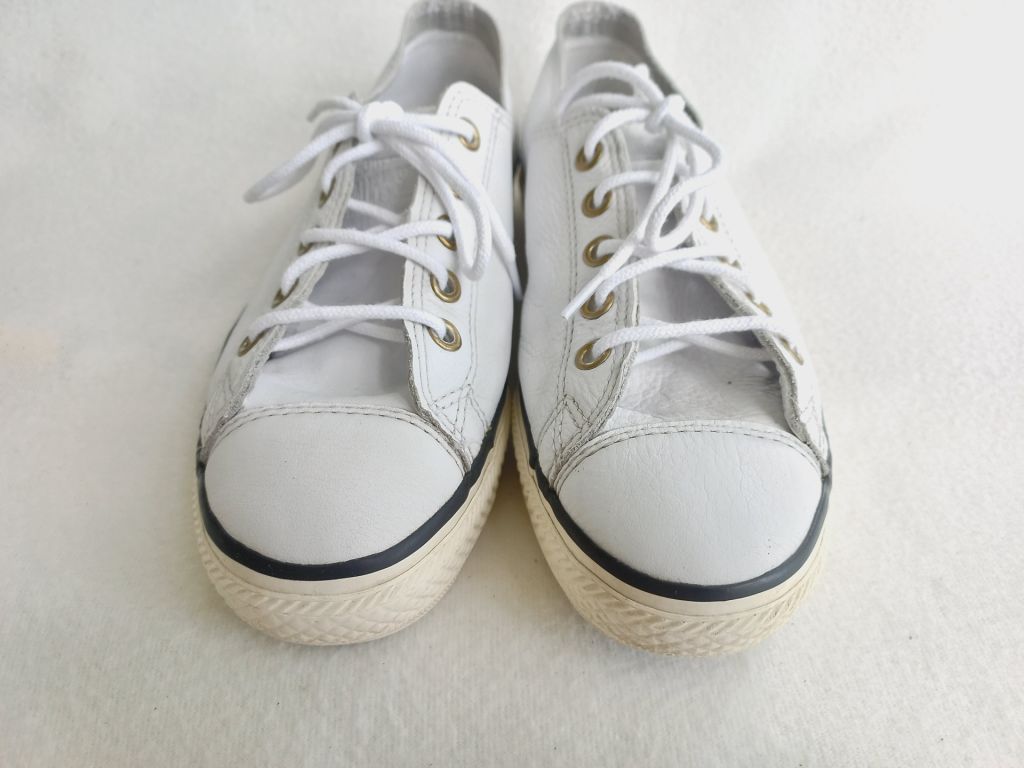 Кеди білі шкіра Converse, устілка 23,5 см. - фото фото фото 3