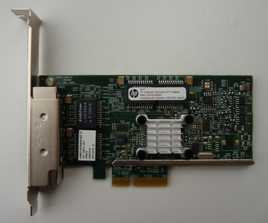 HP 1Gb 4-port 331T Adapter PCIe - фото фото фото 1