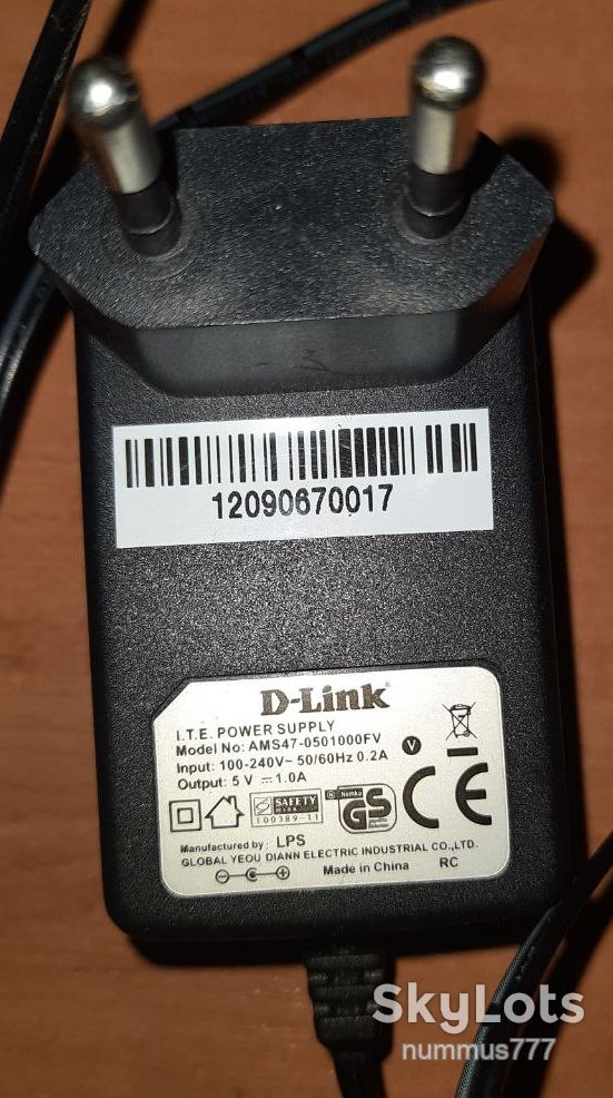 Блок живлення D-Link AMS47-0501000FV 5V 1A Тест ОК - фото фото фото 2