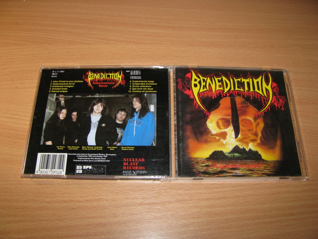 BENEDICTION - Subconscious Terror  (1990 Nuclear Blast 1st press) - фото фото фото 0