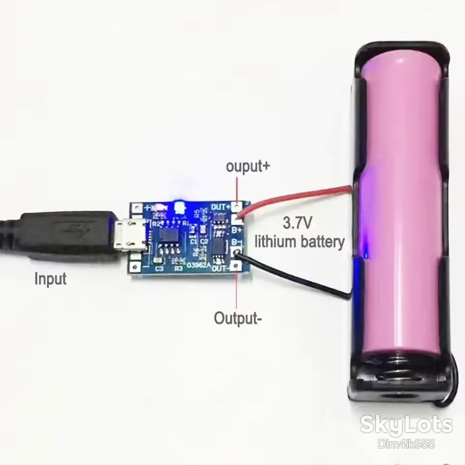 Модуль заряда Li-ion аккумуляторов TP4056 Micro-USB с защитой - фото фото фото 2