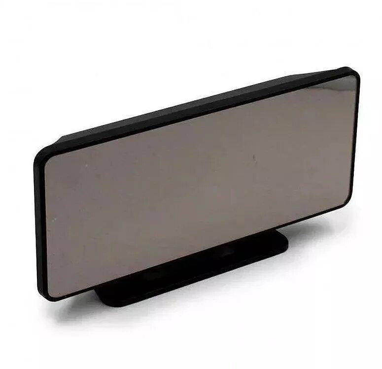 Зеркальные Led часы Vst-888y black с термометром и гигрометром - фото фото фото 2