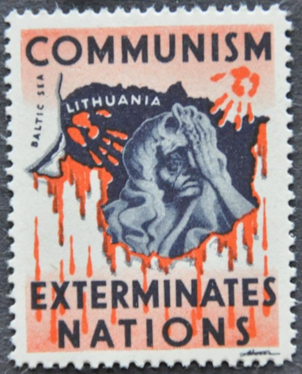 США Непочтовые Пропаганда Литва Анти-Коммунизм 1950 - фото фото фото 0