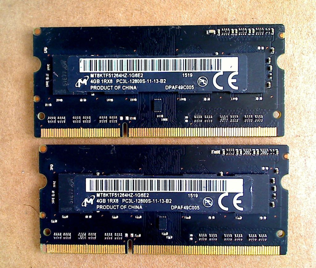 Память для ноутбука Micron DDR3L 8Gb PC3L-12800S - фото фото фото 0