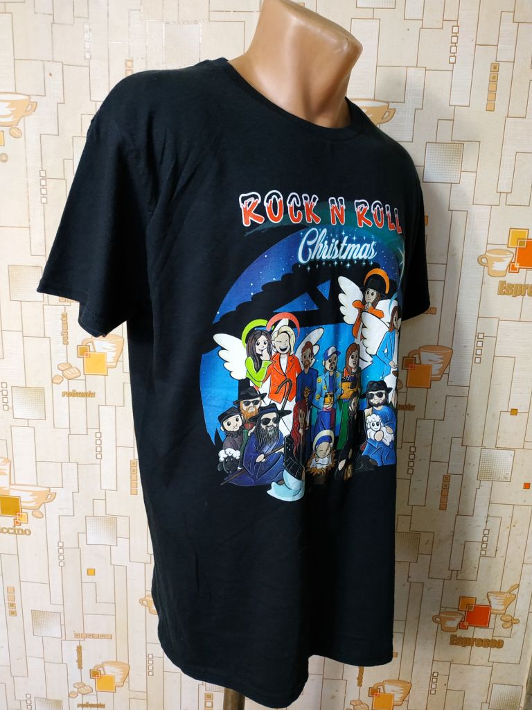 Футболка чоловіча чорна ROCK N ROLL p-p L - фото фото фото 2