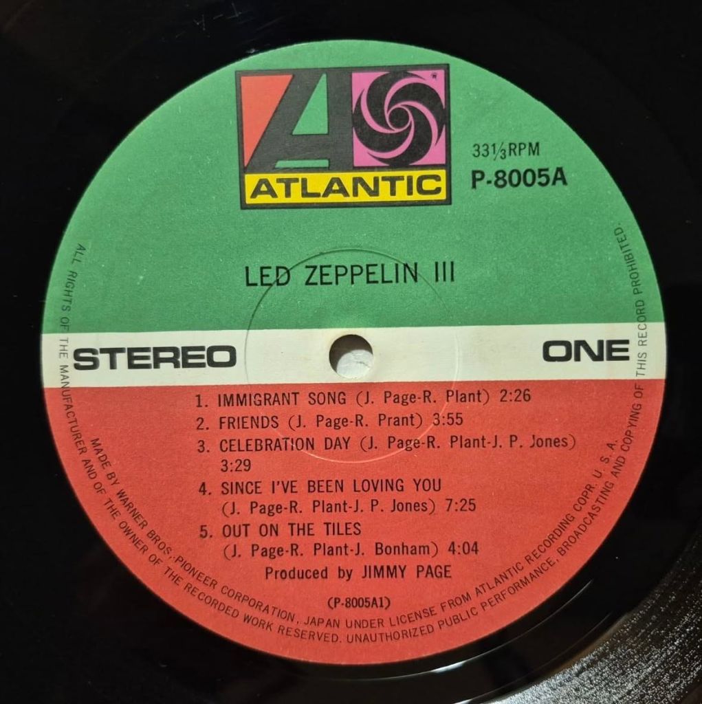 Led Zeppelin III 70 (71) JAPAN Nm/Nm - фото фото фото 3
