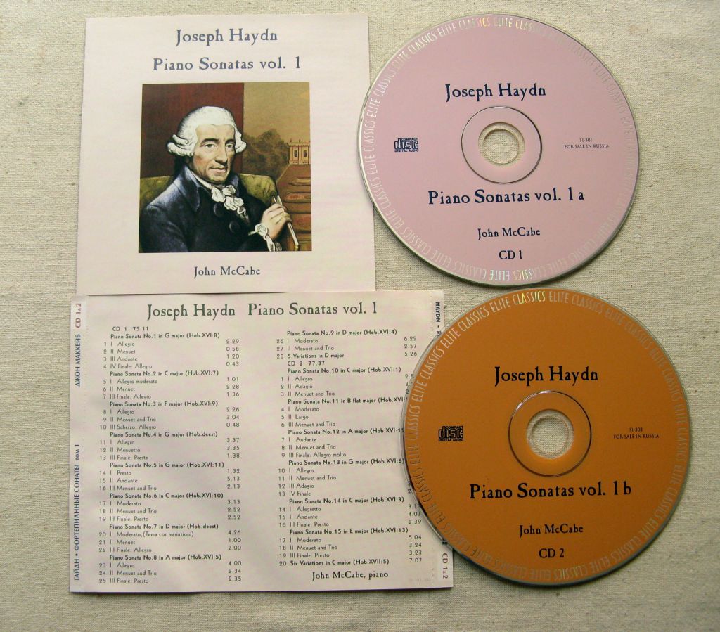 CD Классика. Гайдн Й. Фортепианные сонаты. Исп. Джон Маккейб. 10CD. - фото фото фото 1