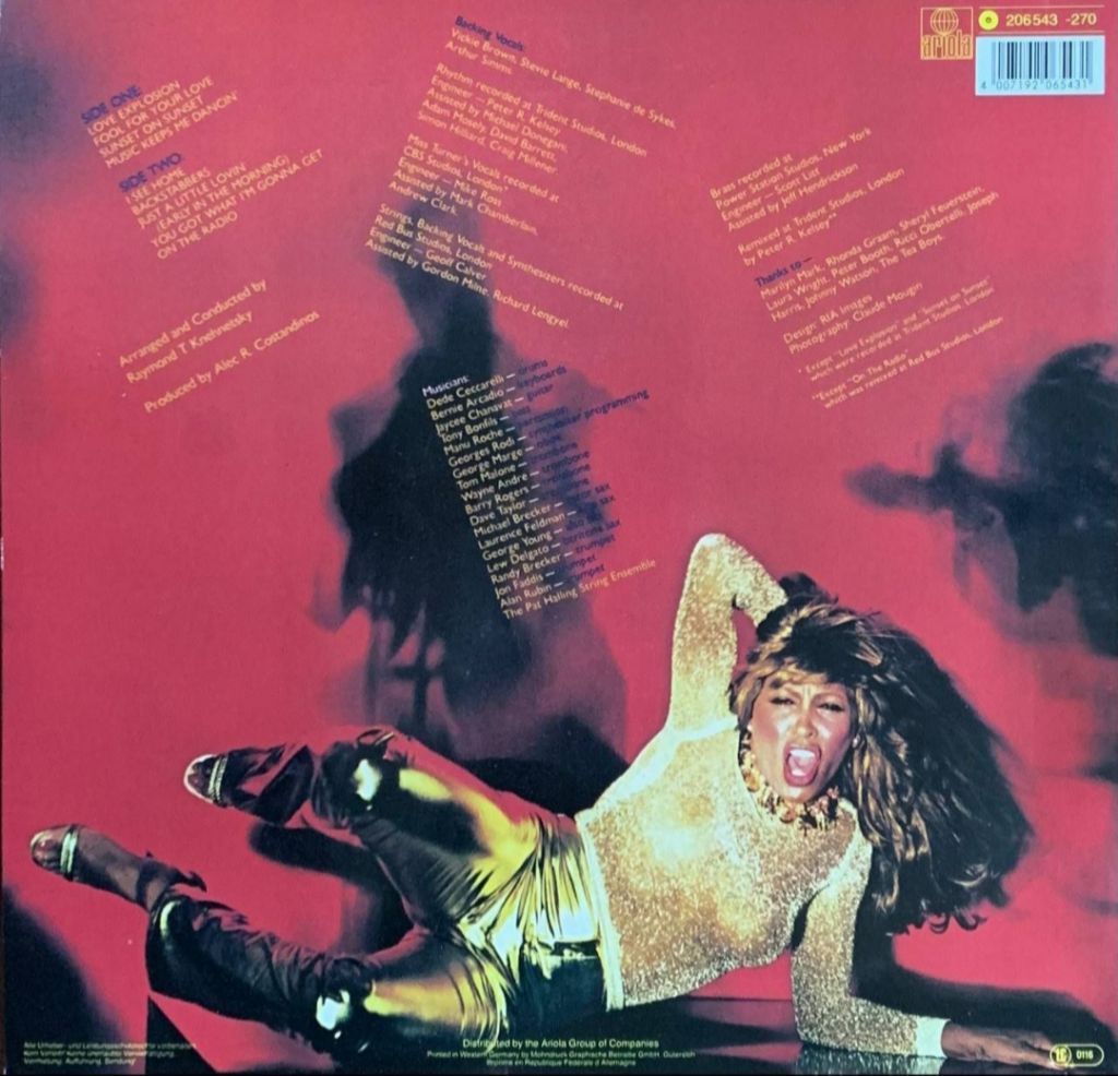 Tina Turner - Love Explosion - 1979.   (LP). 12. Vinyl. Пластинка. Germany. - фото фото фото 1