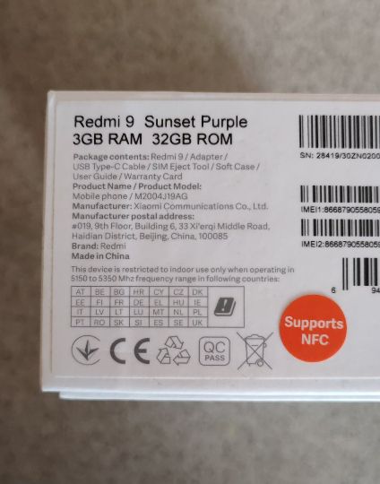 Коробка от телефона Xiaomi Redmi 9 - фото фото фото 2